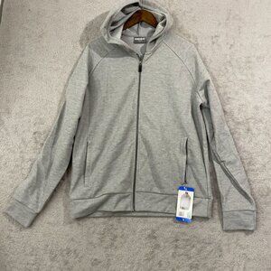 NEW 32 Degrees Heat Mens L Gray Full-Zip Hoodie Jacket Gray